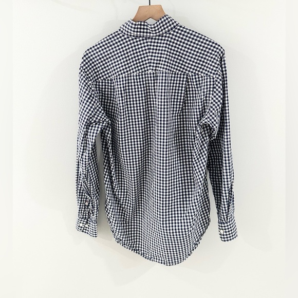 J. McLaughlin Men’s Gingham Slim Fit Shirt Blue Size Medium - Picture 7 of 7